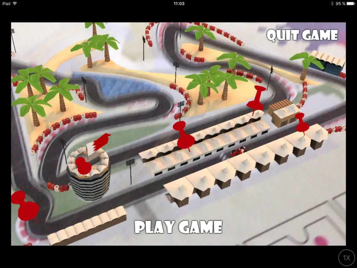 Tangkapan layar Bahrain GP Augmented Reality iPad 