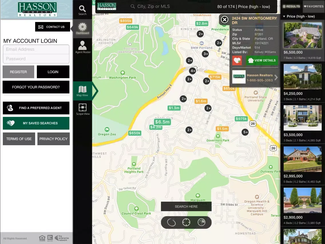 تصاویر Hasson Company Realtors iPad 