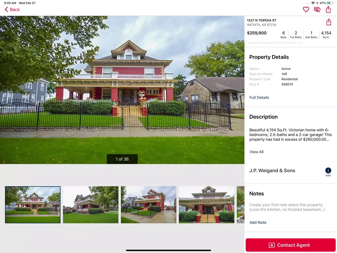 Weigand Real Estate iPad 应用截图