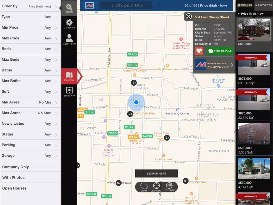 Capturas de pantalla de Murney Associates Realtors iPad 