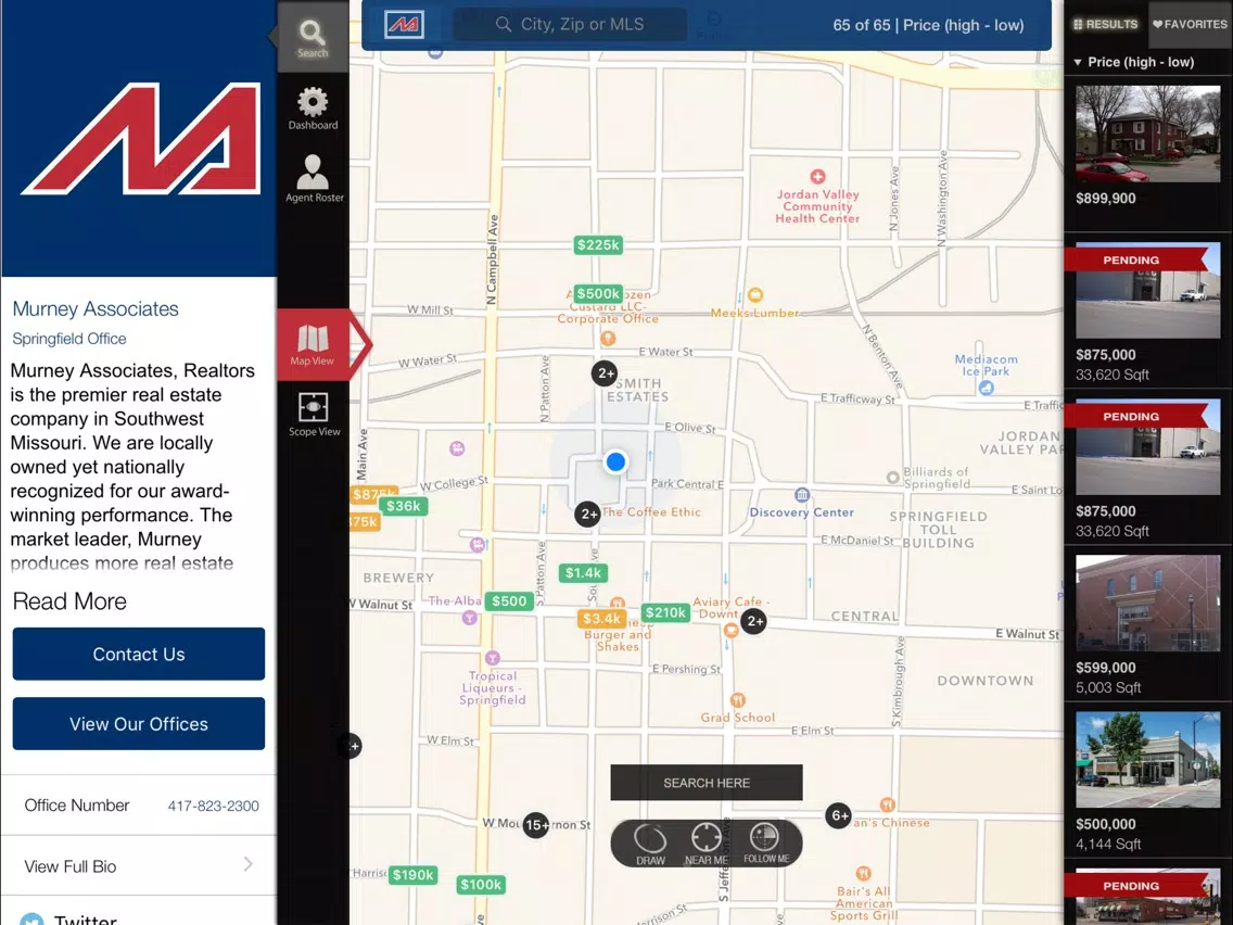 Capturas de pantalla de Murney Associates Realtors iPad 
