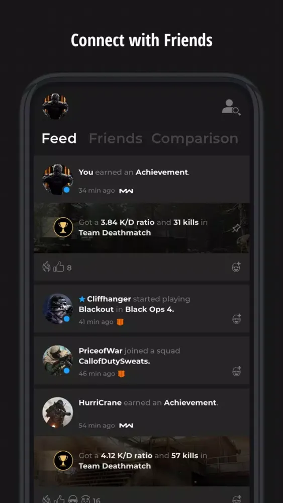 Captures d'écran de Call of Duty Companion App