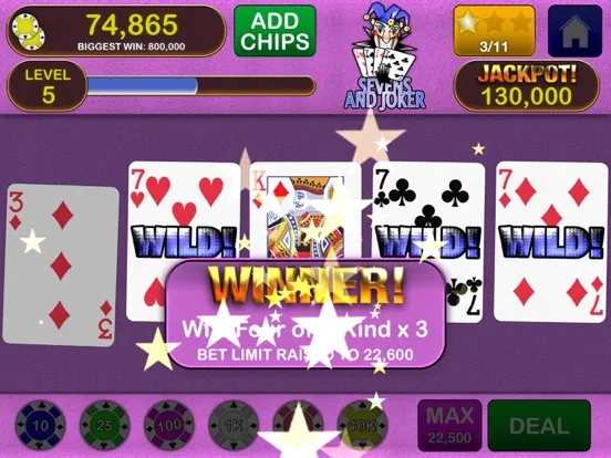 Скриншоты Video Poker Jackpot! iPad 