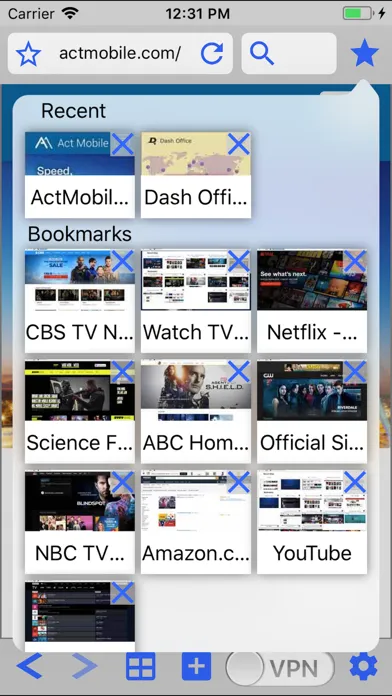 Capturas de pantalla de Dash Office VPN