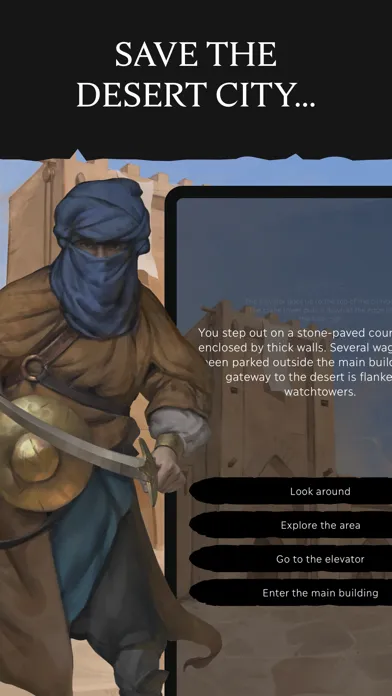 Tangkapan skrin Eldrum: Black Dust - Text RPG