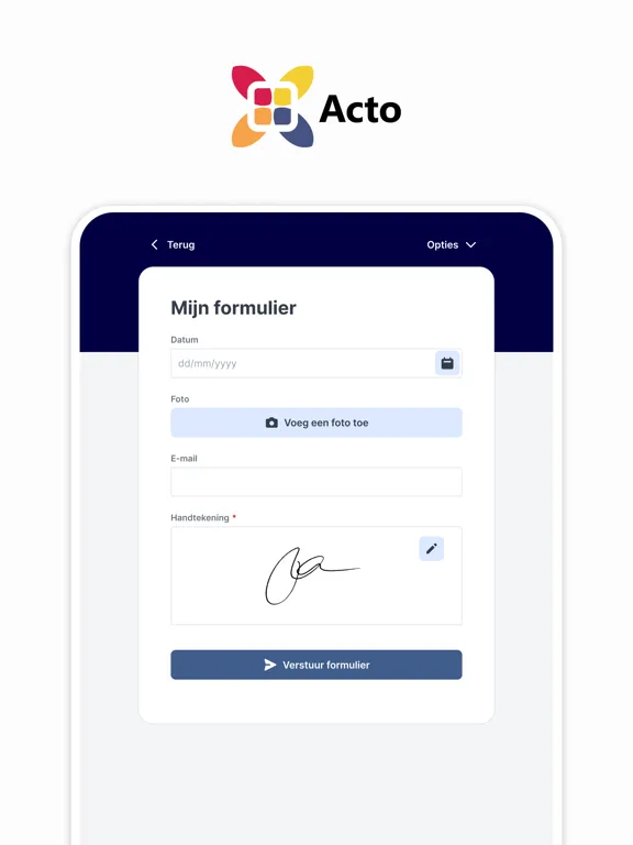 Acto Formulieren iPad  스크린샷