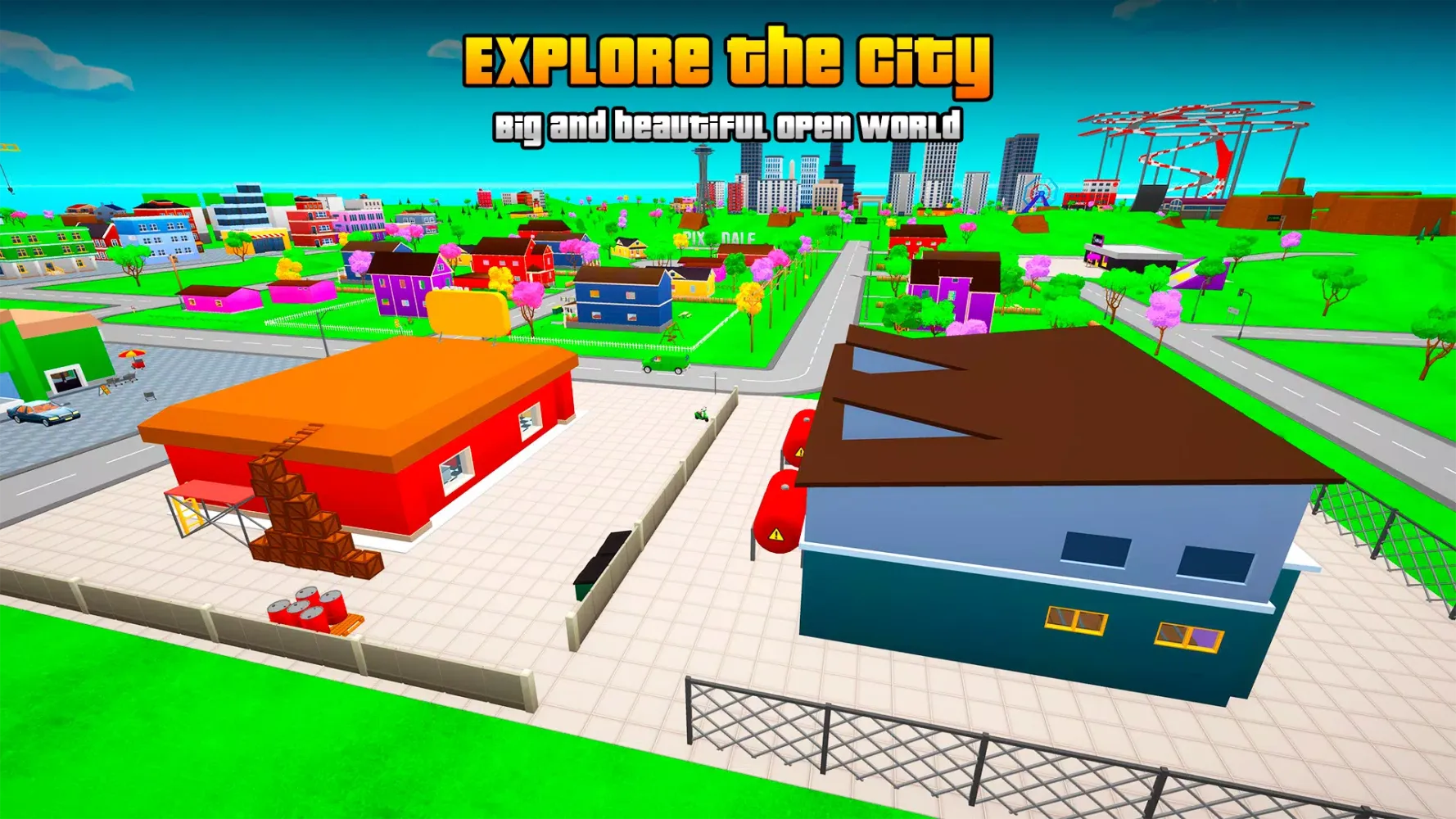 Tangkapan skrin Gangs Wars: Pixel Shooter RP