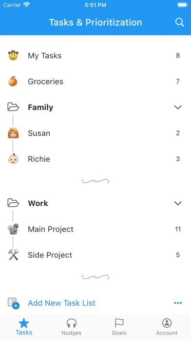 Zrzuty ekranu Startodo: To Do & Priority