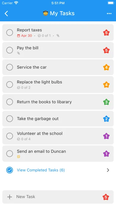 Zrzuty ekranu Startodo: To Do & Priority