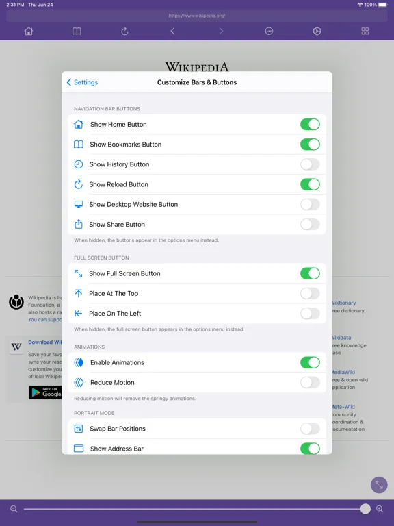 ภาพหน้าจอของ Desktop Browser • Zoomable iPad 
