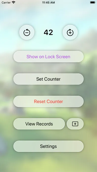 Voice Counter on Lock Screen Screenshots