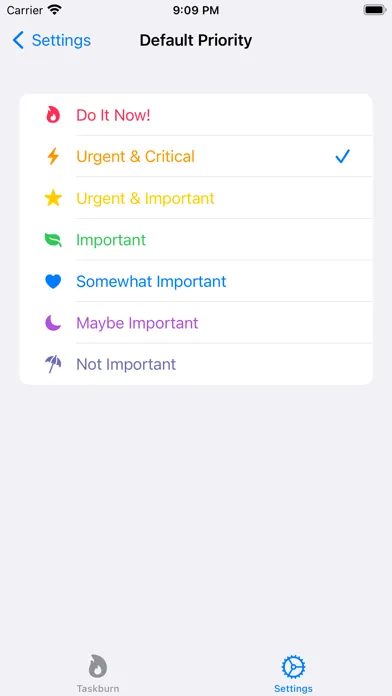 Ảnh chụp màn hình của Taskburn: Get Tasks Done