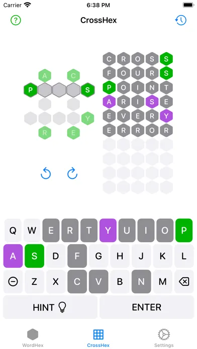WordHex: 1 Secret, 6 Guesses 스크린샷