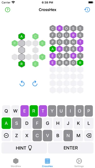WordHex: 1 Secret, 6 Guesses 스크린샷