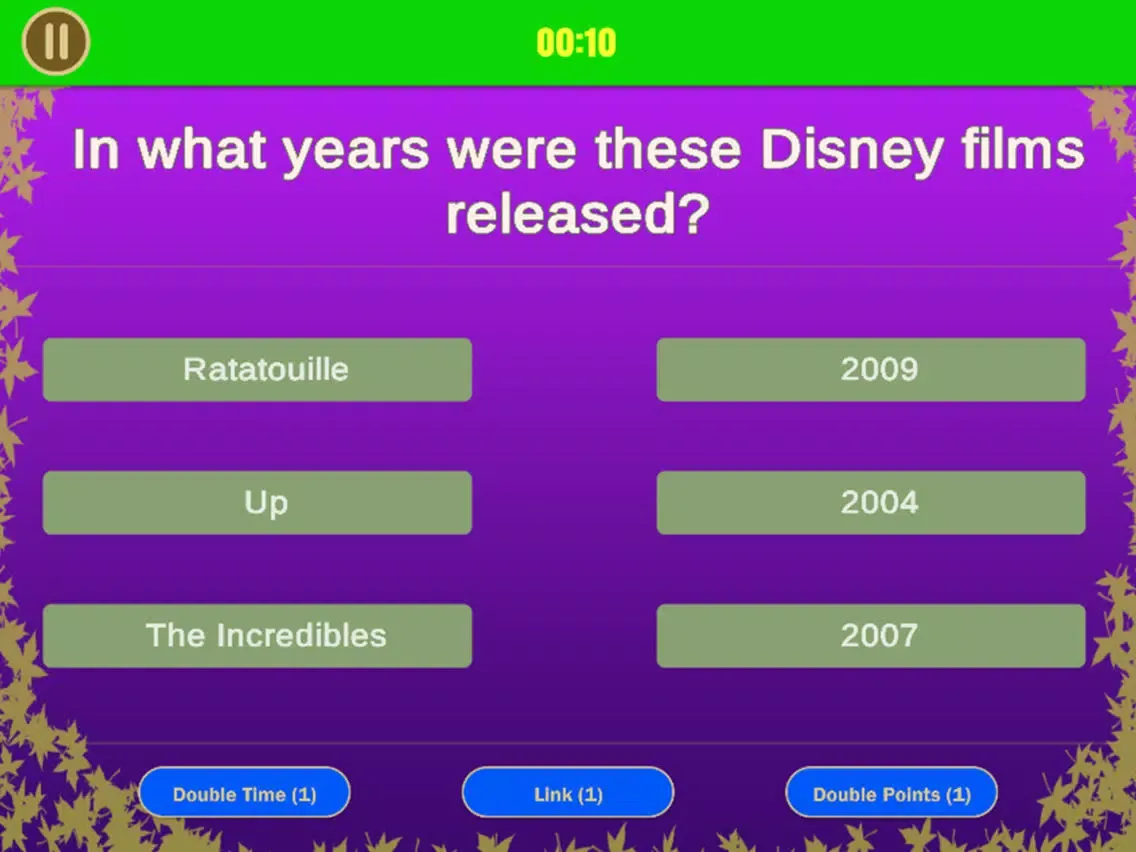 Zrzuty ekranu Trivia Links iPad 