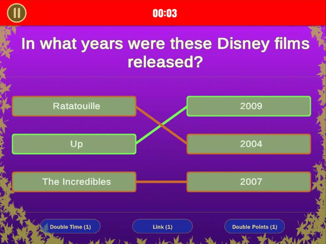 Zrzuty ekranu Trivia Links iPad 