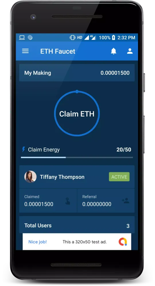 Captures d'écran de ETH Faucet - Multiplier