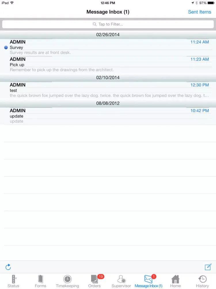 Capturas de tela do mComet for Sector iPad 