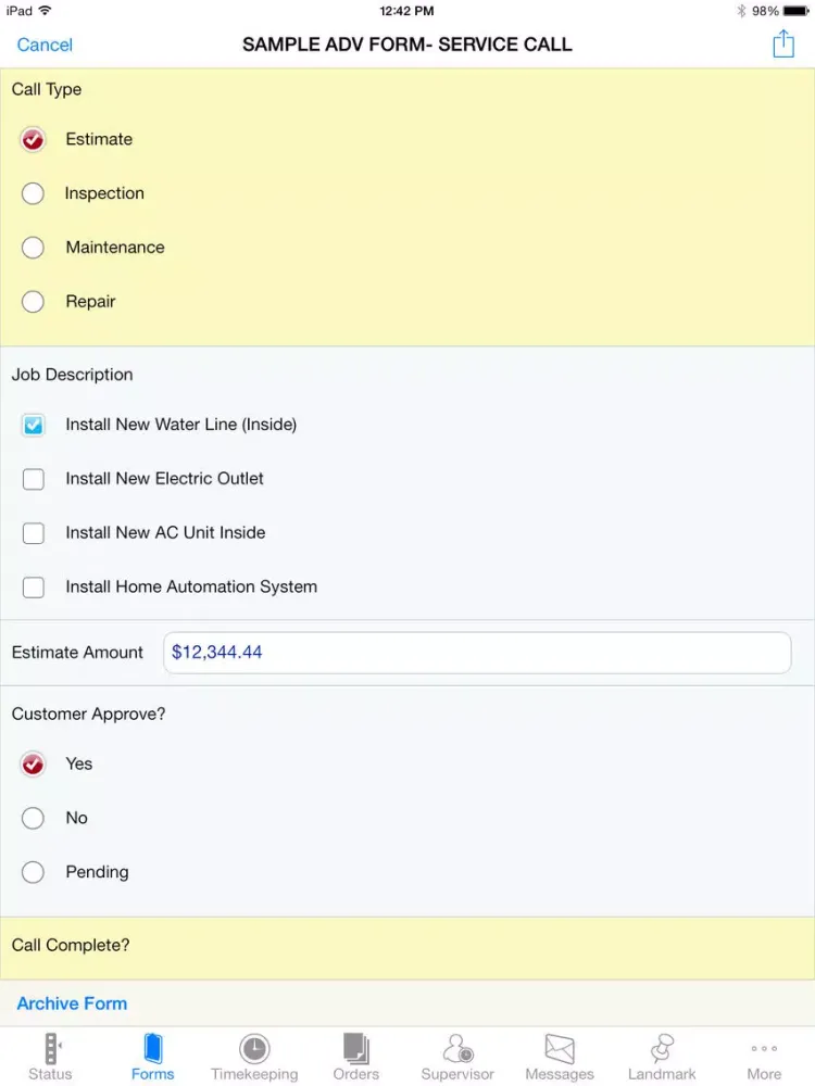 Capturas de tela do mComet for Sector iPad 