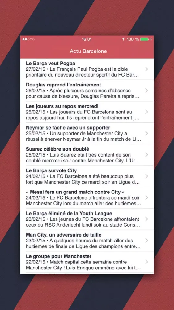 Captures d'écran de Actu Barcelone