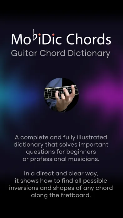 Zrzuty ekranu Mobidic Guitar Chords