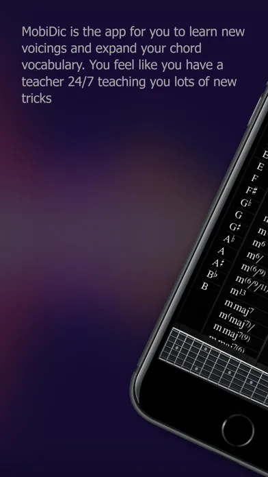 Zrzuty ekranu Mobidic Guitar Chords