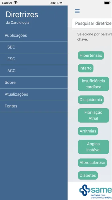Скриншоты Diretrizes da Cardiologia