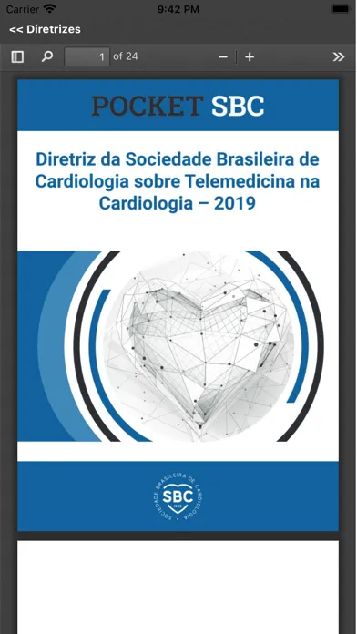 Скриншоты Diretrizes da Cardiologia