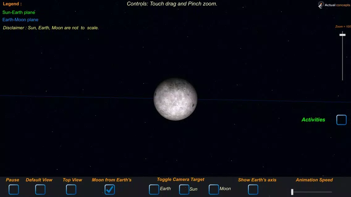 Скриншоты 3D Earth Moon Sun