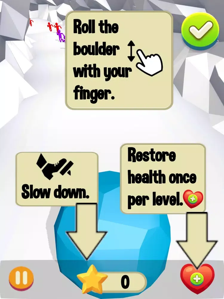 Capturas de tela do Be The Boulder iPad 
