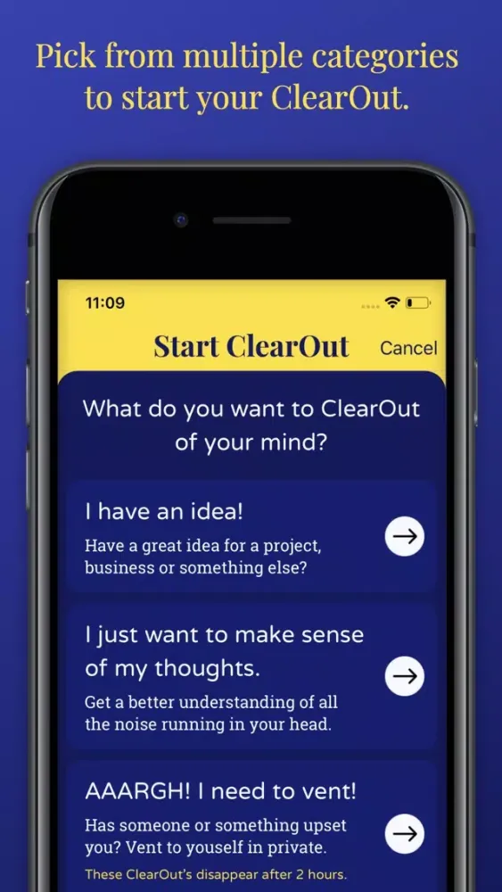 ClearOut - Clear your mind 스크린샷