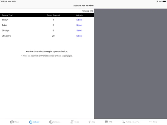 FaxReceive - receive fax app iPad  スクリーンショット