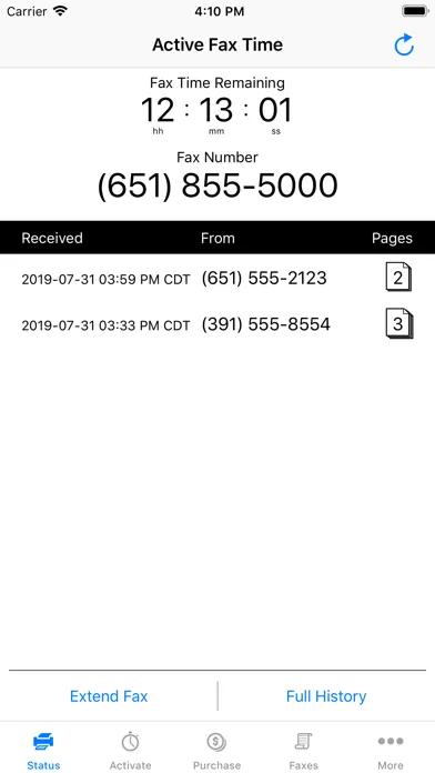 FaxReceive - receive fax app スクリーンショット
