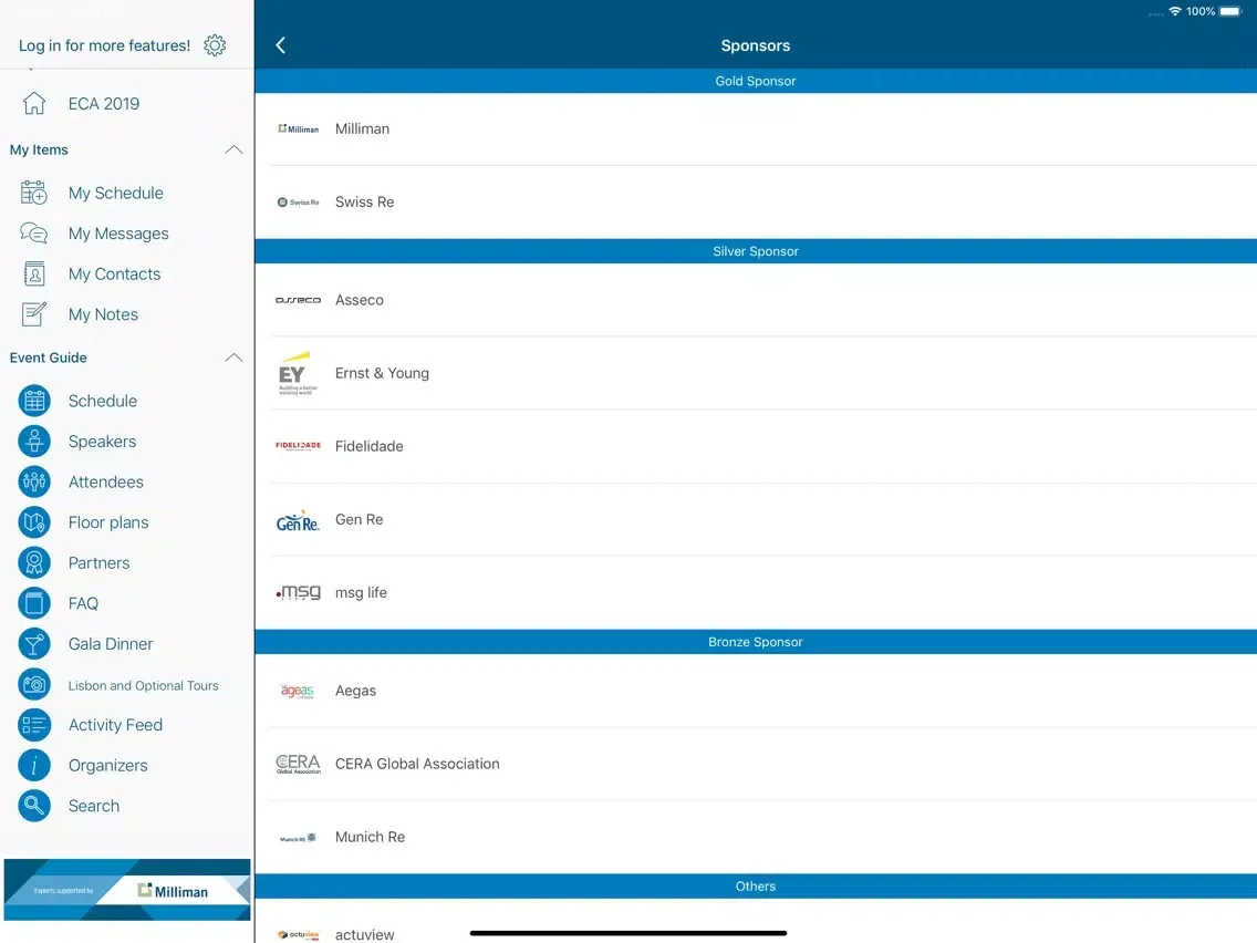 ECA 2019 iPad  سکرین شاٹس