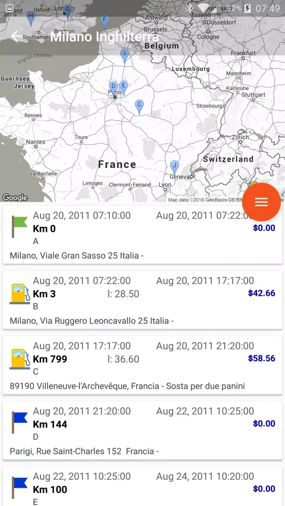 MyFuelLog2 Screenshots