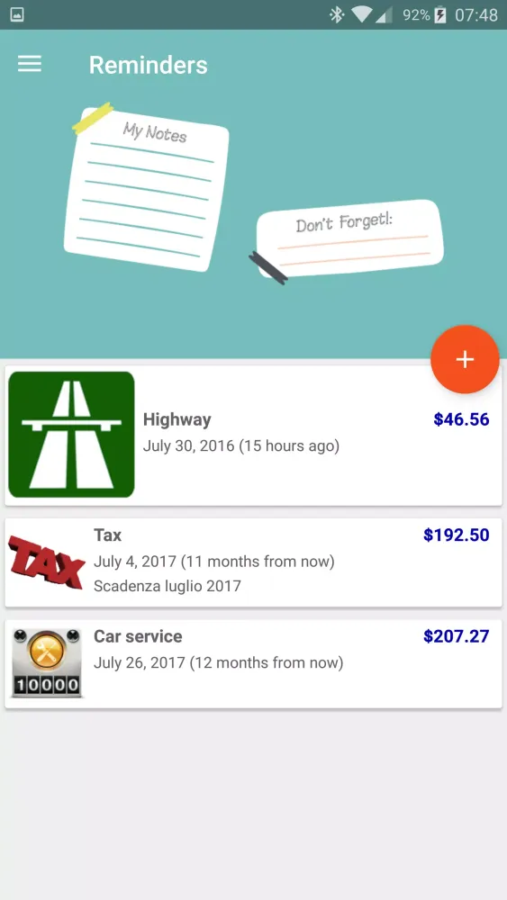 MyFuelLog2 Screenshots