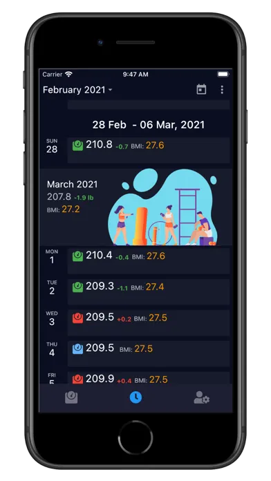 my weight diary स्क्रीनशॉट