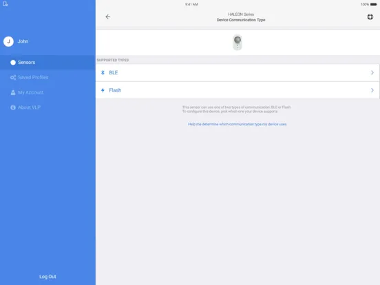 Sensor Switch VLP iPad  Screenshots