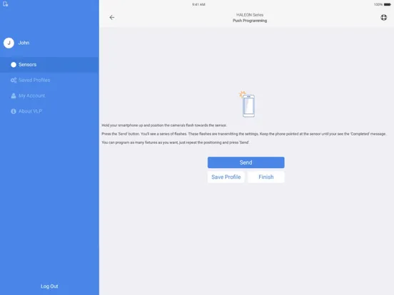 Sensor Switch VLP iPad  Screenshots