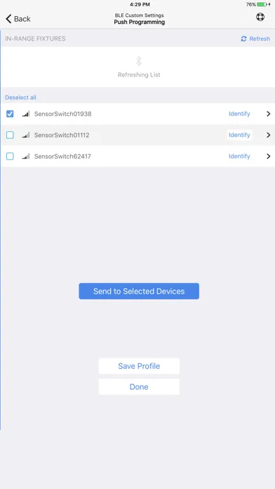 Sensor Switch VLP Screenshots