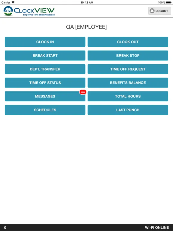 Screenshot di ClockVIEW Mobile iPad 