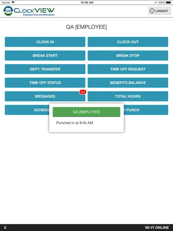 Screenshot di ClockVIEW Mobile iPad 
