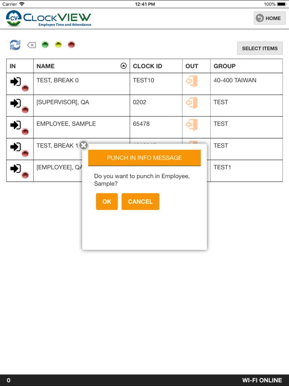 Screenshot di ClockVIEW Mobile iPad 