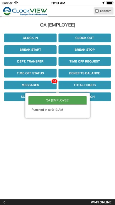 Screenshot di ClockVIEW Mobile