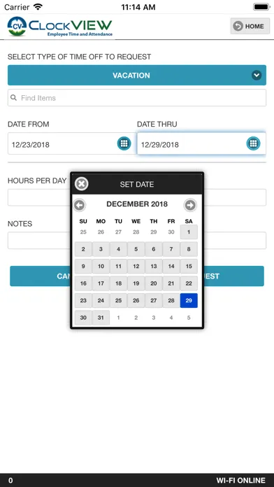 Screenshot di ClockVIEW Mobile