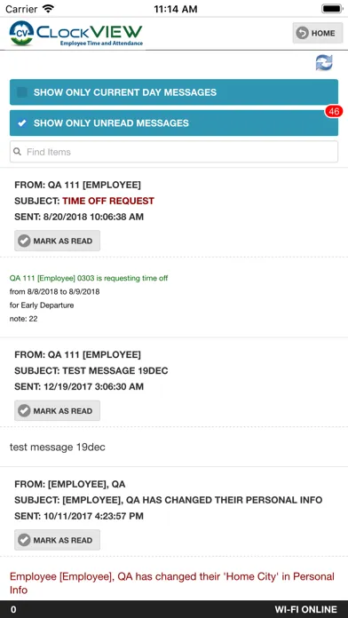Screenshot di ClockVIEW Mobile