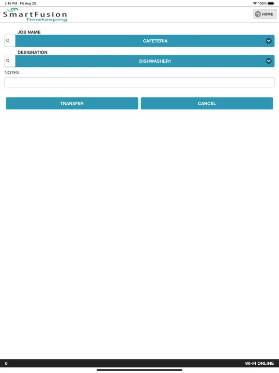 Capturas de pantalla de SmartFusion Timekeeping iPad 