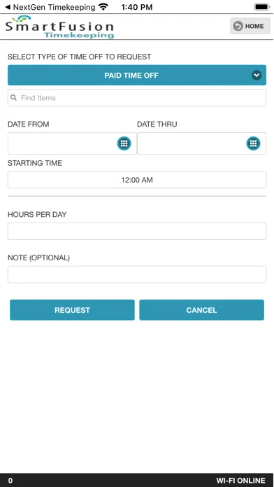 Capturas de pantalla de SmartFusion Timekeeping