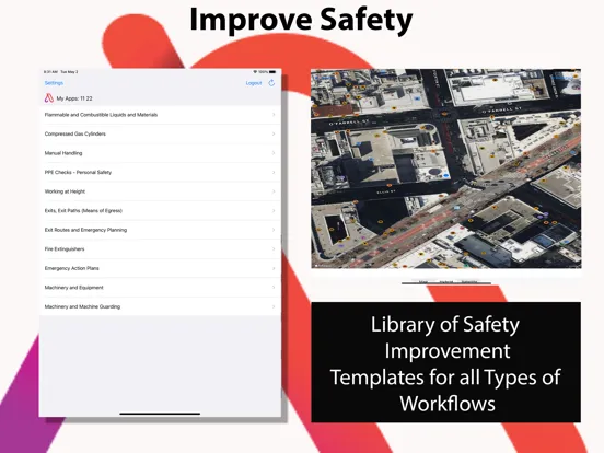 ImproveSafety iPad  スクリーンショット