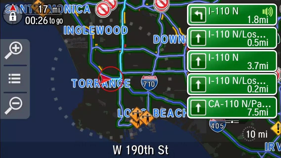 AcuraLink Navigation Screenshots